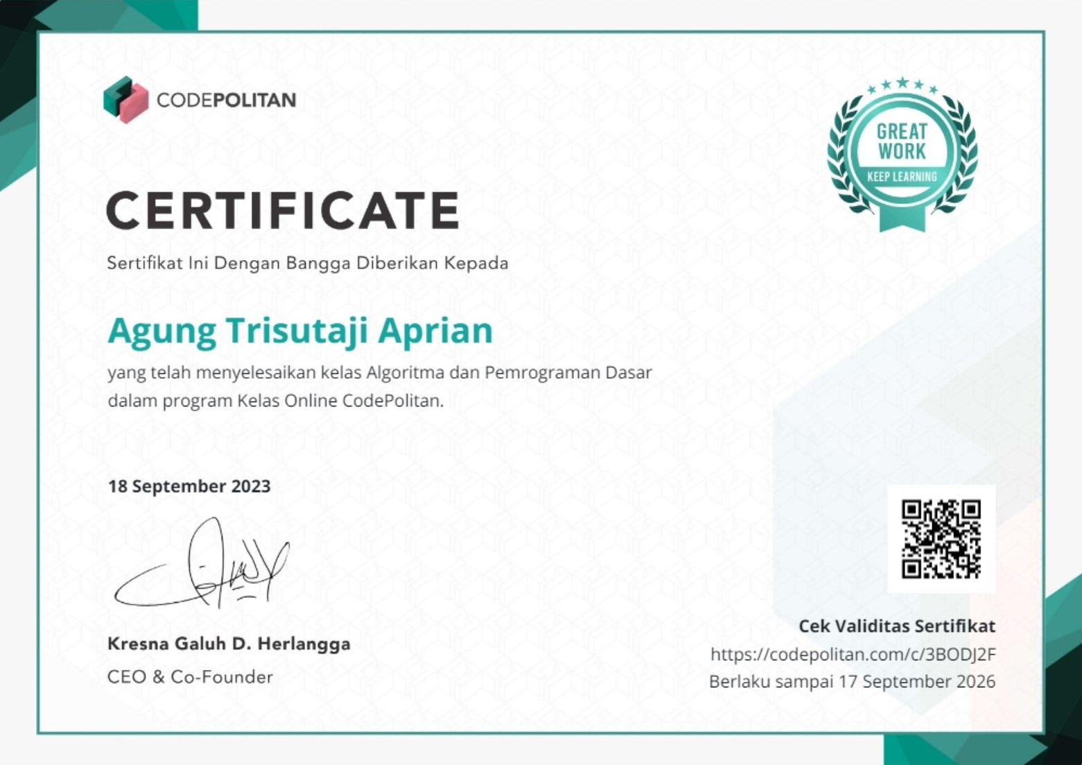 Algoritma Dasar Pemrograman