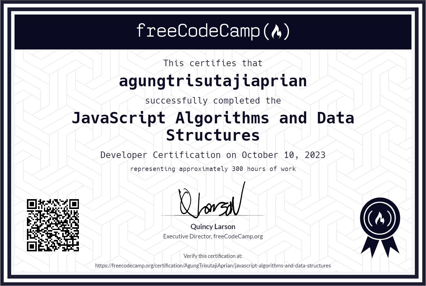 FreeCodeCamp JavaScript Agprithms and Data Structures